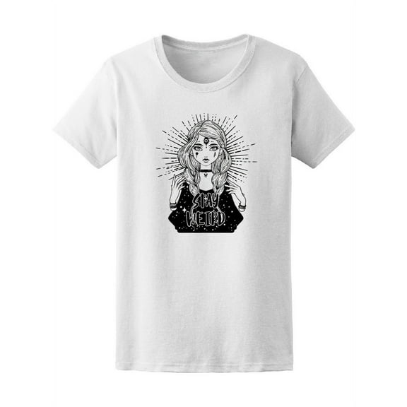 Beautiful Goth Three Eyed Girl Women's Tee - Image by Shutterstock