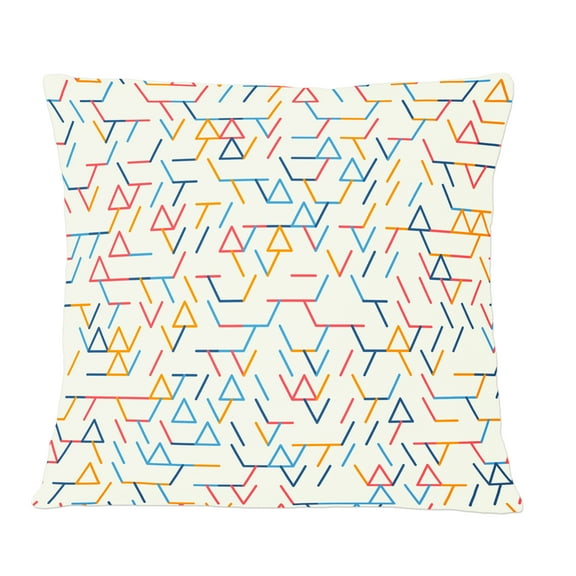 Designart Abstract geometric background pattern' Mid-Century Modern Throw Pillow - 12x20