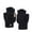 Black, variant on ZQUUVOU Winter Heated Gloves for Men Women Washable Warm Adjustable Temperature Gloves Heating Rechargeable Full Half Hands Gloves Black