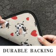 thumbnail image 6 of Beige Cow Heart Pattern Door Rugs,Washable Non Slip Door Mats Indoor,Decorative Door Mats,Entry Mat Indoor for Entrance,Bedroom,Kitchen,Bathroom,30"x17", 6 of 6