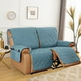 thumbnail image 4 of TOPCHANCES Recliner Cover, Waterproof Recliner Sofa Slipcover, Slip Proof Furniture Protector (Grey Blue, 2-Seater Recliner Cover), 4 of 8