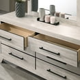 thumbnail image 4 of Furniture of America Baurke Modern 6-Drawer Dresser, Light Gray, 4 of 6