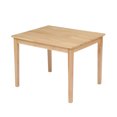thumbnail image 2 of QINXIN Children Pine Wooden Table Chair Set For Eating Reading Coloring Playing Games 66x56x49cm (1 Table With 4 Chairs), 2 of 7