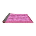 thumbnail image 2 of Ahgly Company Indoor Square Abstract Pink Modern Area Rugs, 7' Square, 2 of 4