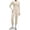 Beige, variant on Womens Workout Sets 2 Piece Seamless Yoga Jacket Slim Fit Outfits Long Sleeve Zipper with Thumb Holes High Waist Leggings Lifting Gym