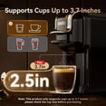thumbnail image 3 of HIBREW 5-in-1 Pod Coffee Maker, Espresso Machine Compatible With 4 Coffee Capsule, 600ml, 19Bar High Extraction, Espresso Powder, Makes Iced Coffee, Espresso, Cappuccino, Hotel Kitchen Coffee Machine, 3 of 7