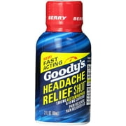 Goody's Headache Relief Shot, Berry 2 oz (Pack of 2)