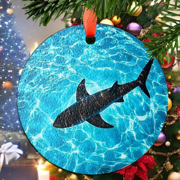 Shark1 Christmas Ornament, Ceramic/Acrylic Ornament, Mother’s Day Keepsake, Valentine’s Day Decor, Festival Gift Ornament, Collectible 2025
