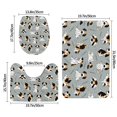 thumbnail image 2 of Bathroom Rugs Sets 3 Piece - Funny Beagle Active Dog Absorbent Non Slip Bath Mats, U-Shape Toilet Lid Cover, Contour Mat, Soft Washable Shower Mats Bath Rug Mat for Bathroom Tub Toilet, 2 of 7