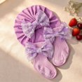 thumbnail image 4 of Miaouyo Newborn Hat and Socks Set, Sequined Bow Soft Casual Baby Girl Accessories, 4 of 7