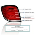thumbnail image 4 of Spec-D Tuning Red LED Bar Tail Lights Compatible with 2006-2011 Mercedes-Benz W164 ML-Class, Left + Right Pair Assembly, 4 of 6