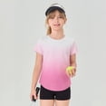 thumbnail image 2 of WMQPNNS Girls Athletic Shirts Casual Crewneck Short Sleeve Gym Workout Tops Summer Tees for Toddler and Youth Kids (Size 3-4 Years, Color 6), 2 of 4