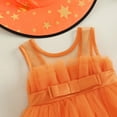thumbnail image 6 of Wassery Toddler Kids Girls Halloween Dress and Witch Hat Sleeveless Tulle Tutu Princess Dress 2Pcs Cosplay Party Outfits, 6 of 9