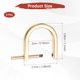 thumbnail image 3 of Ganchos de Clasp Giratorio Uxcell [4pcs] - Clips de Llave para Hacer Llaveros - [Oro Claro - 1.1 IN] Hardware de Clip de Cinta, 3 of 6