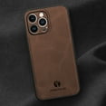 thumbnail image 4 of Nalacover Case for iPhone 13 Pro,Slim Luxury Premium PU Leather Non-Slip Grip Shockproof Bumper Anti-Scratch [ with Tempered Glass Screen Protector ] Cases For iPhone 13 Pro, Brown, 4 of 8