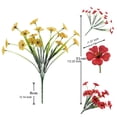 thumbnail image 4 of Toystoory 2 piezas DIY realista 2x flores no tóxicas hechas a mano amantes amplia aplicación Decoración del hogar Rojo Rojo, 4 of 6