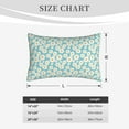 thumbnail image 4 of Sikiie Daisy Floral A Print Plush Pillow Cover, Wrinkle-proof and Stain-resistant Pillow Protector without Pillow Core, Home Decoration-16"x24", 4 of 6