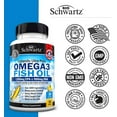 thumbnail image 5 of BioSchwartz Omega 3 Fish Oil Supplement Capsules, 2250 mg, 90 Ct, 5 of 12