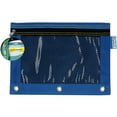 thumbnail image 5 of Promarx 3 Ring Pencil Pouch With Mesh Window, 10" x 7.5", Assorted Colors, Pack of 12, 5 of 6