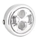 thumbnail image 3 of Universal Vintage Round Motorcycle LED Headlight Lamp Modification Accessory (Electroplating), 3 of 5