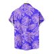 thumbnail image 5 of Mens Casual Manga Corta Botón Abajo Camisas Impresas Botón de Bolsillo Cuello Turndown Blusa Camisa para Verano Al Aire Libre Casual Diario, 5 of 6