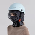 thumbnail image 6 of XIAOCHA Goggle‑Attached Balaclava for Men Solid Outdoor Fall‑Winter Hood,Grey, 6 of 8