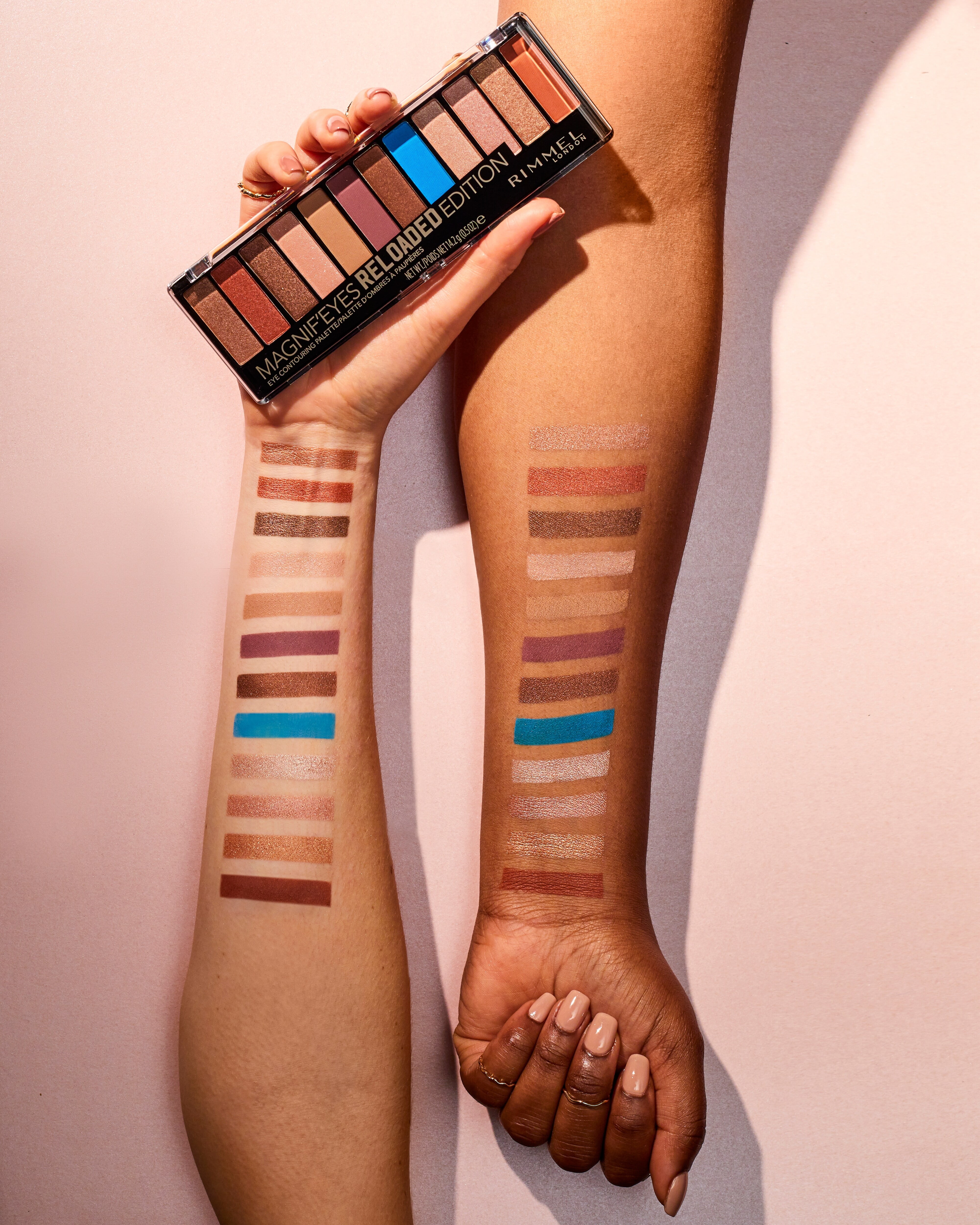 (2 pack) Rimmel London Magnif'Eyes Eyeshadow Palette, Reloaded, 0.5 oz