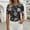 #0112-Black, variant on Women's Short Sleeve Ruched Tops, Casual Round Neck Blouses with Side Gather Detail, Soft Stretchy Summer Tees for Spring, Cute Slim Fit Shirts for Daily Wear Gift