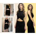 thumbnail image 5 of Aiyino Women's 2024 Summer Sleeveless Tank Dresses Cut Out Twist Bodycon Wrap Party Evening Mini Dress, 5 of 9