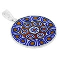 thumbnail image 4 of GlassOfVenice Murano Glass Millefiori Pendant in Silver Frame 7/8", 4 of 4