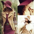 thumbnail image 1 of Chapeau de Plage en Laine à Large Bord Souple pour Femmes Mode, 1 of 5