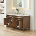 thumbnail image 3 of Cerrito 60" Wood Vanity in Brown Brushed Oak Engineered Stone Top/NM, 3 of 14