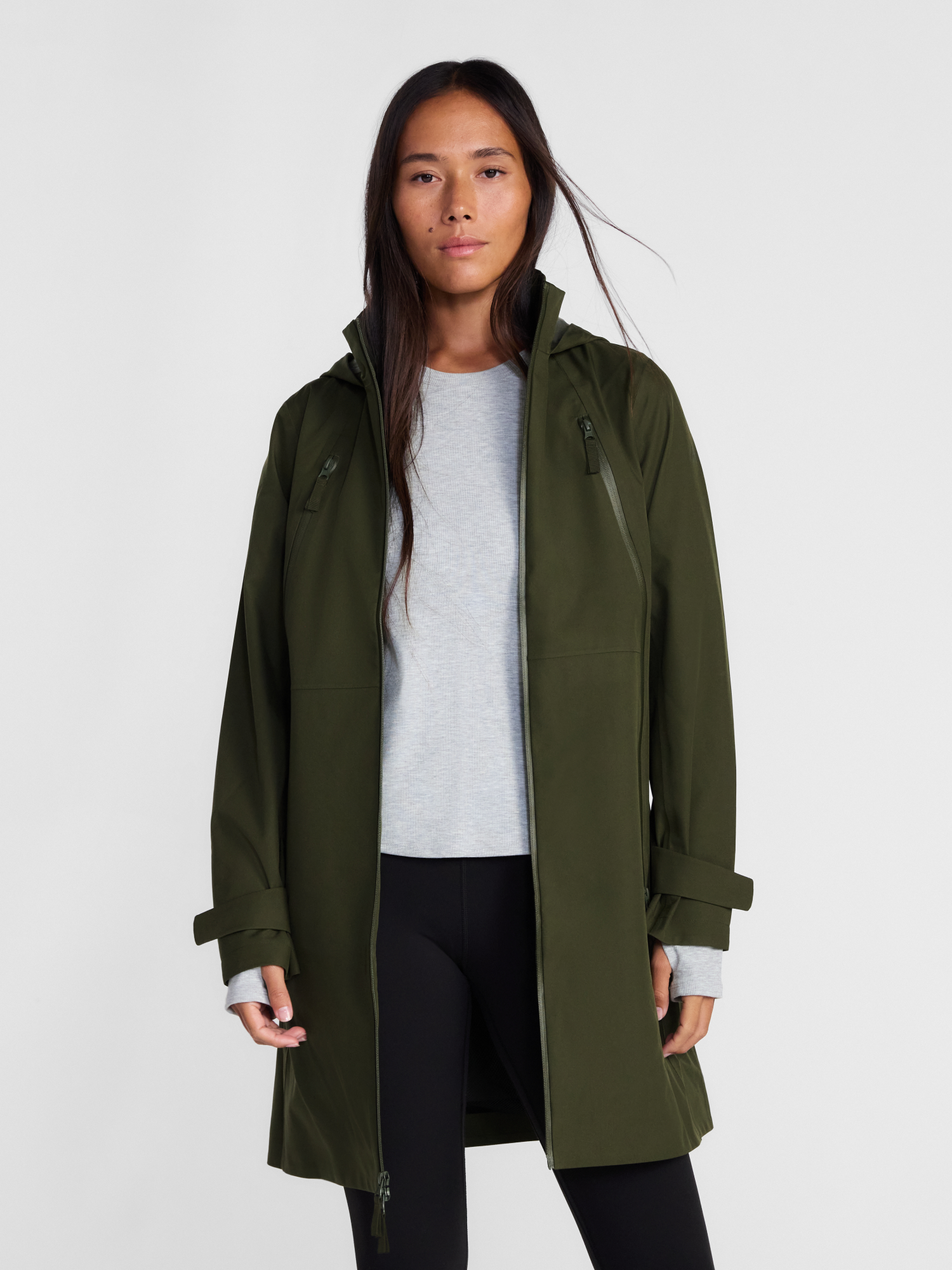 Ozark Trail Women's Long Zip Rain Jacket photo 2