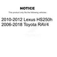 thumbnail image 2 of Transit Auto Rear Disc Rotors Semi-Metallic Pads Parking Brake Shoes and Hardware Kit for Car Toyota RAV4 Lexus HS250h K8S-104720, 2 of 11