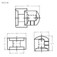 thumbnail image 4 of 2 Sets Dual Concentric Stacked Control Knobs for Electric Bass Guitars Silver Color, 4 of 7