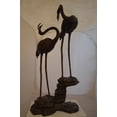 thumbnail image 2 of Nifao Pair of Flamingos Bronze Statue Fountain – Garden Outdoor Decor Sculpture, 33"L x 22"W x 60"H, 2 of 10