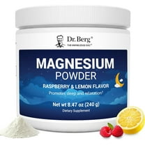 Dr. Berg Magnesium Glycinate Powder - Stress Relief, Mood & Sleep Support with Vitamin D, B6 & Zinc, 50 servings