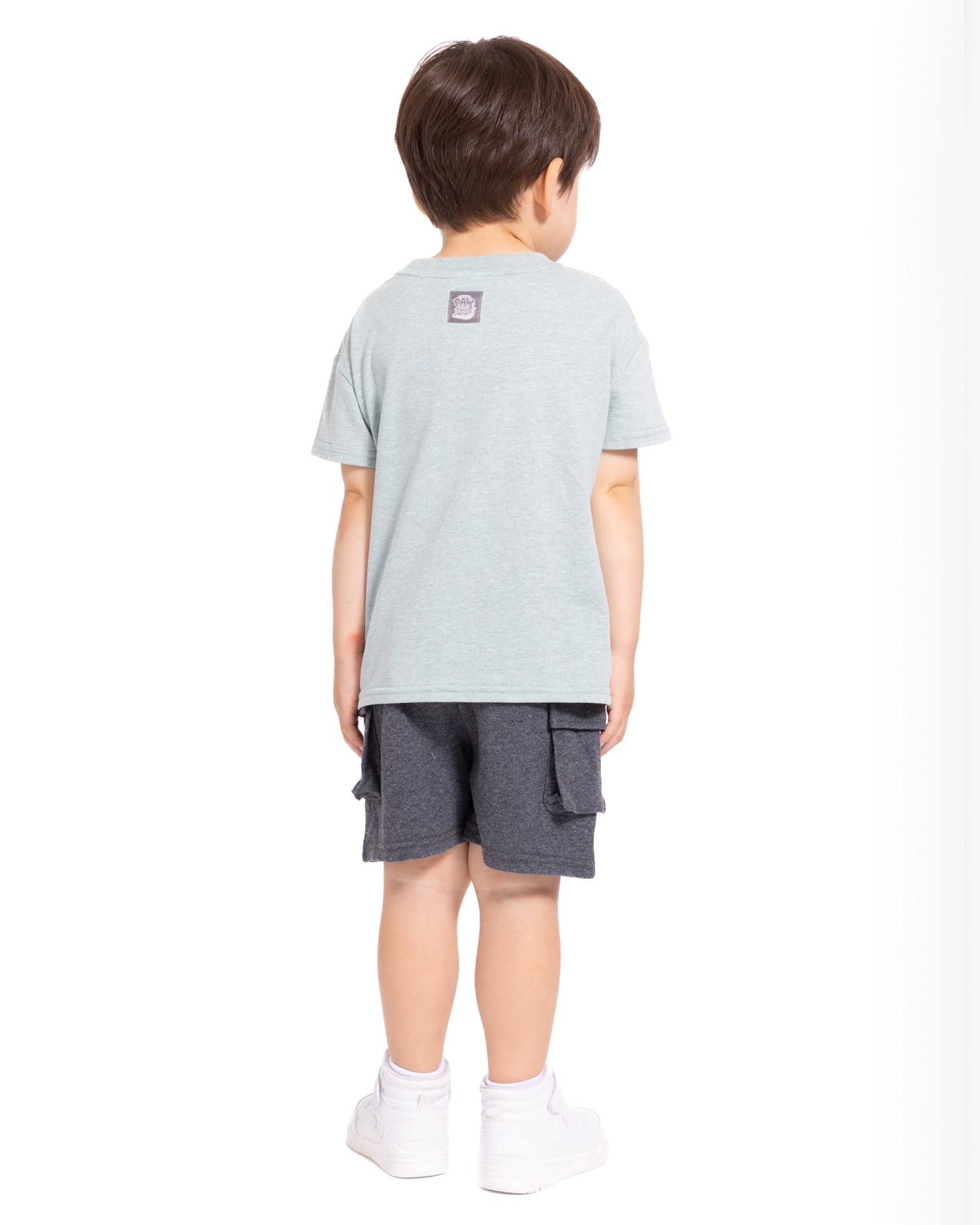 Paw Patrol Toddler Boys Graphic Tee and Fleece Cargo Shorts, 2 Piece, Sizes 12M-5T