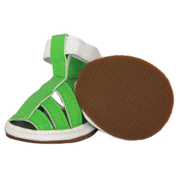 Pet Life Buckle-Supportive Waterproof Pet Sandal Shoes - Set Of 4
