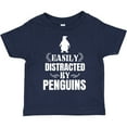 thumbnail image 3 of Inktastic Easily Distracted by Penguins Boys or Girls Toddler T-Shirt, 3 of 5