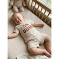 thumbnail image 4 of BemeyourBBs Toddler Baby Boys Big Brother Outfit Infant Baby Boys Summer Clothes Waffled Short Sleeve Letter Embroidery T Shirt Tops and Pockets Shorts Set, 4 of 9