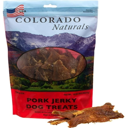 UPC: 0647263700157 | Colorado Naturals Pork/Ham Jerky Dog Treats – 16