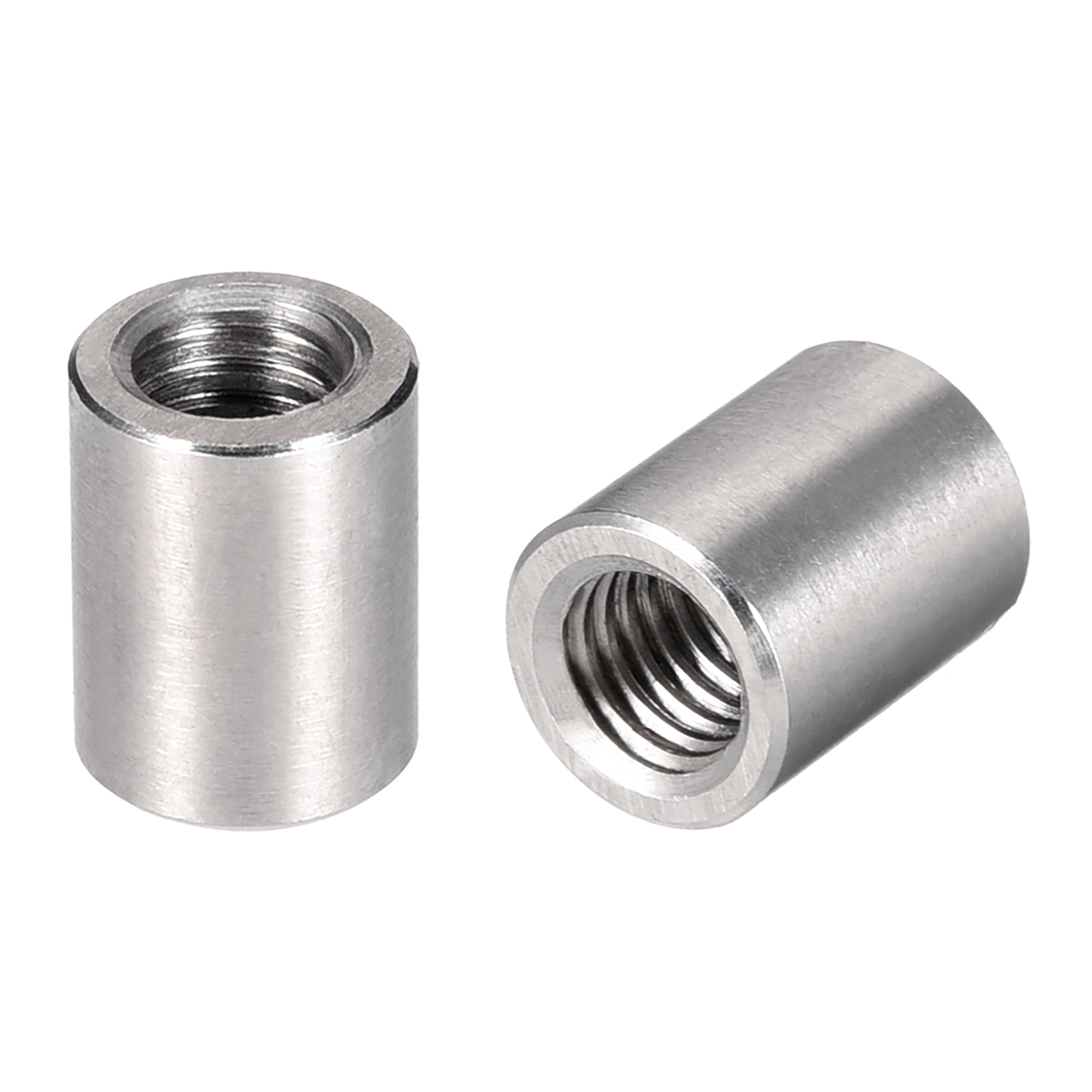 Round Connector Nuts, M8x15mm Height Sleeve Rod Nut Stainless steel 5