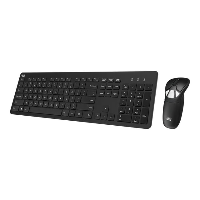 Adesso WKB-5300CB - Clavier et Souris - Taille Réelle - Sans Fil - 2.4 GHz - QWERTY - US