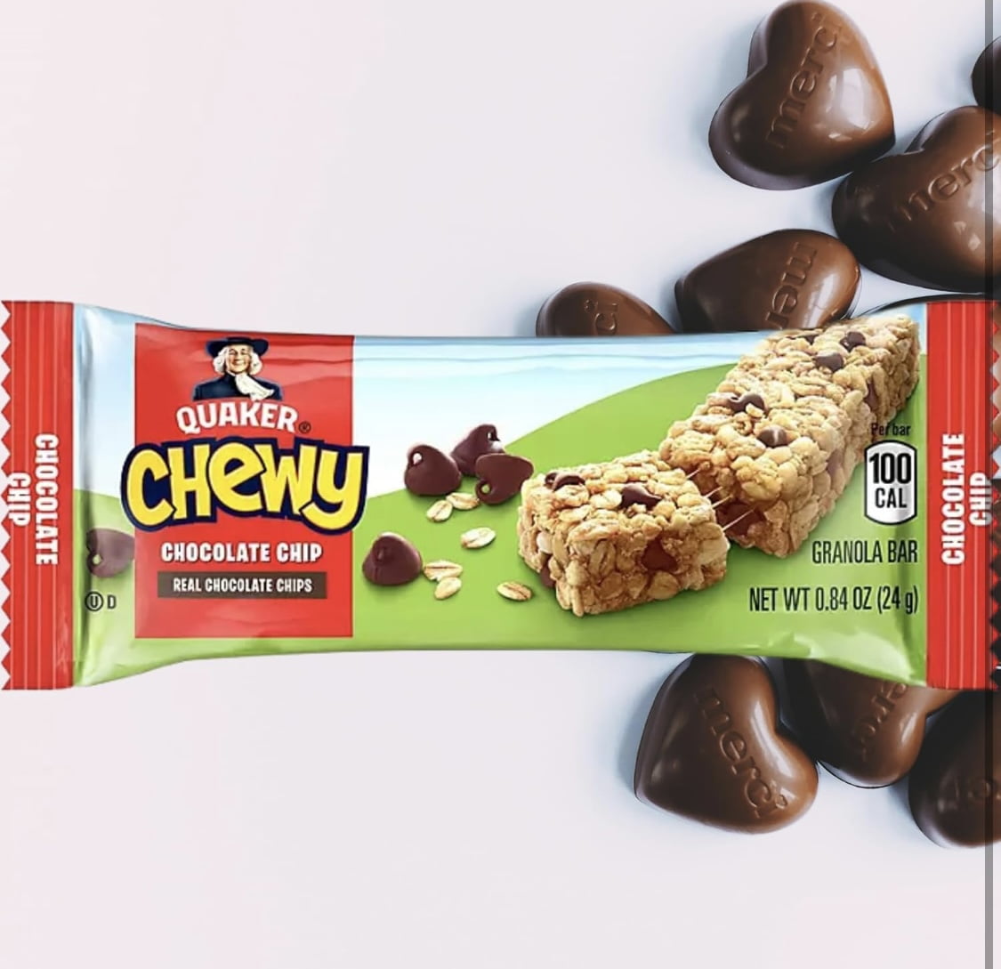 Quaker Chewy Granola Bar, Variety Pack, 0.84 oz, 60 ct