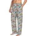thumbnail image 6 of Logiee truck car Print Pajama Pants for Men,Men’s Pajama Bottoms,Mens PJ Pants with Pockets & Button Fly-Small, 6 of 6