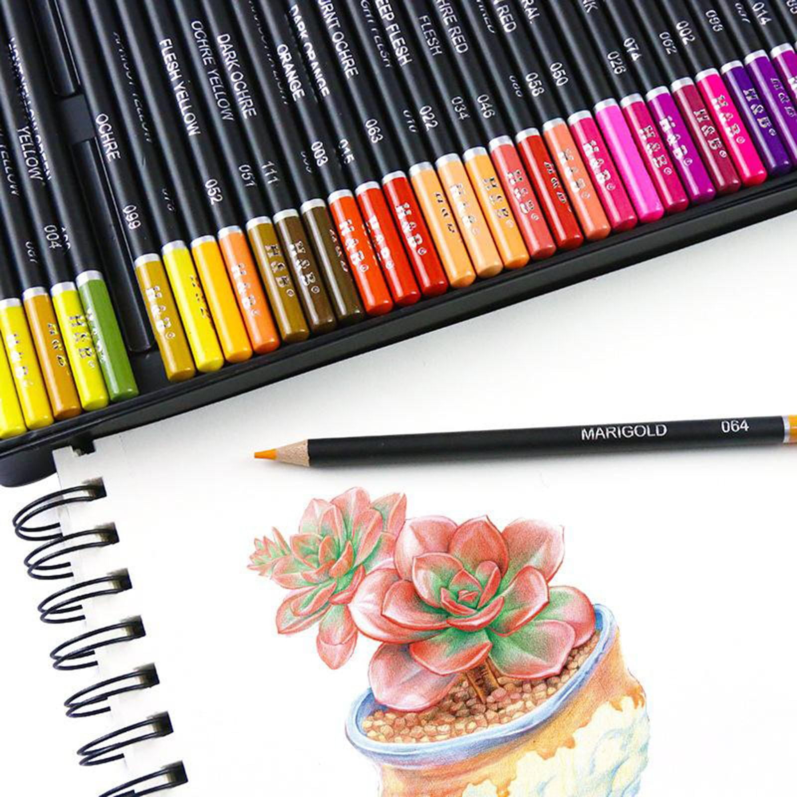 GUOOL Colored Pencils Set, Professional Drawing Pencils for Artists, Books, OilBased And Vibrant Colors for Sketching & Shading , 120pcs, 41.5x35.8x20.5cm