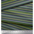 thumbnail image 2 of Soimoi Cotton Poplin Fabric Stripe & Triangle Geometric Print Sewing Fabric Yard 42 Inch Wide, 2 of 3