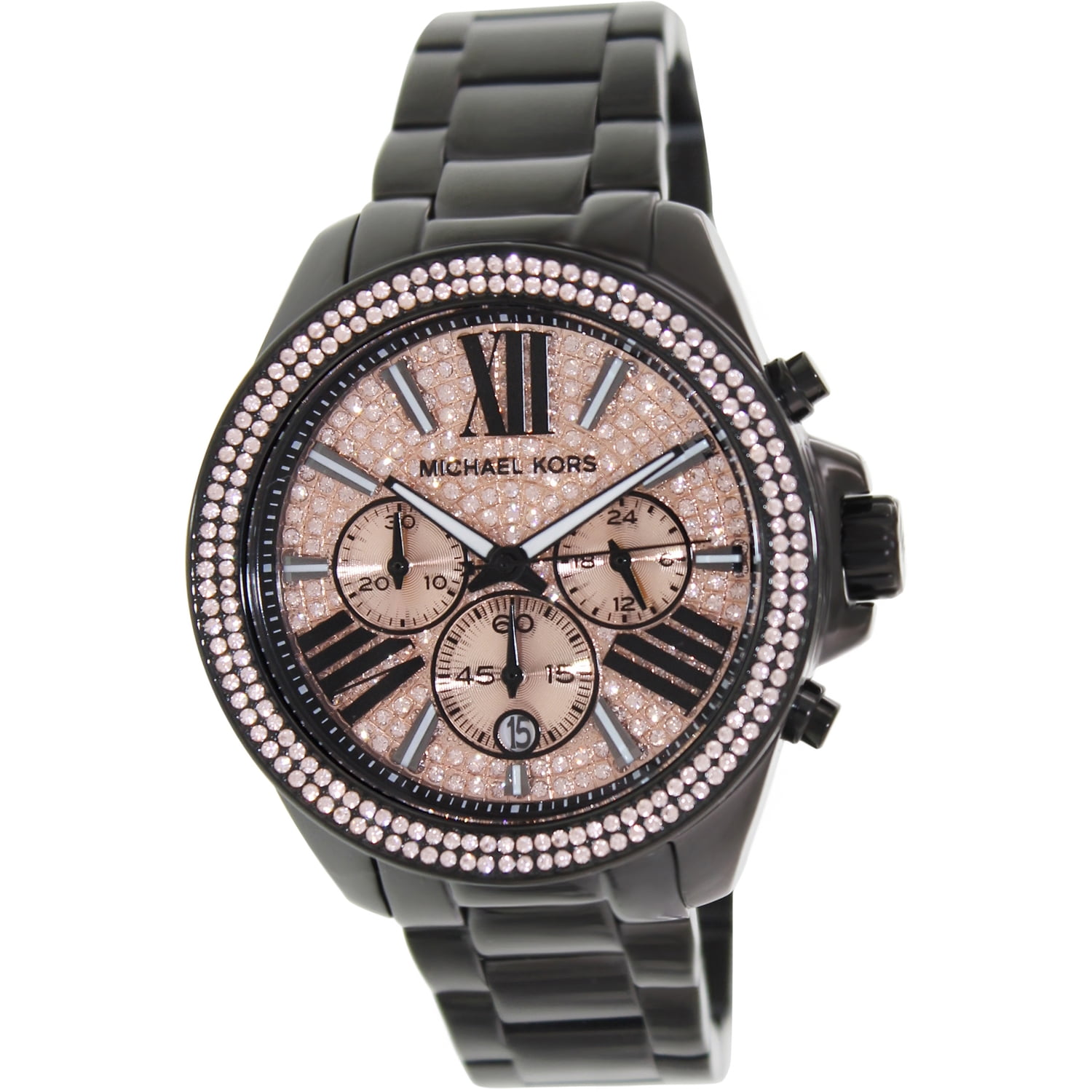 Michael Kors Women's Quartz Chronograph Crystal White Ceramic
