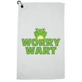 thumbnail image 1 of Worry Wart - Cute Toad Classic Expression Golf Towel with Carabiner Clip, 1 of 5